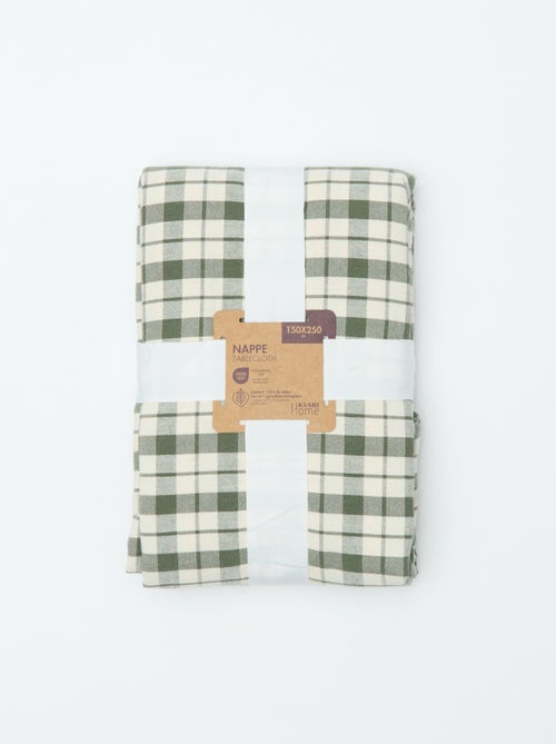 Tovaglia a quadri stampata (150x250 cm) - Kiabi Home - Kiabi