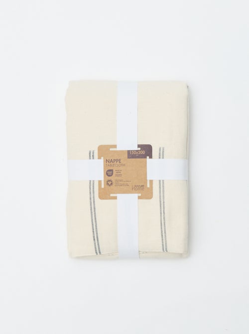 Tovaglia a righe in cotone (150x200 cm) - Kiabi Home - Kiabi