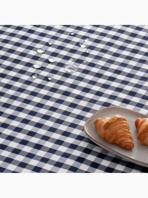 Tovaglia antimacchia a quadretti vichy, tessuta, effetto tessuto - Gamusi. - Kiabi