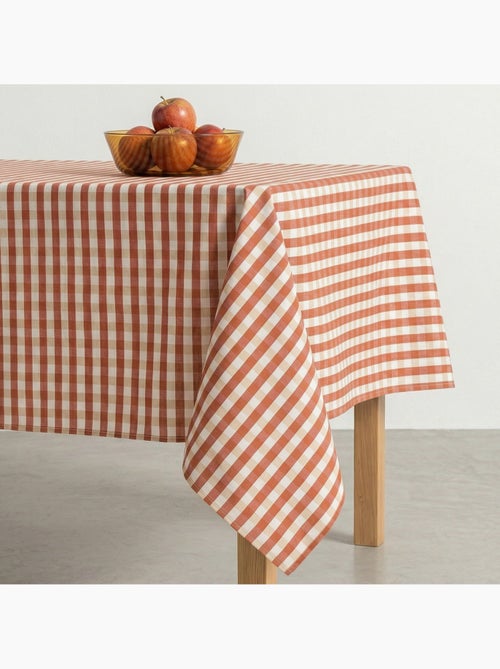 Tovaglia antimacchia a quadri vichy. Cotone tessuto, effetto naturale - Gamusi. - Kiabi Tovaglia antimacchia a quadri vichy. Cotone tessuto, effetto naturale - Gamusi. - Kiabi