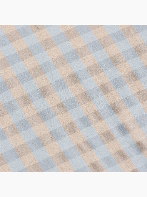 Tovaglia antimacchia a quadri vichy. Miscela di cotone e lino tessuto, effetto naturale - Gamusi. - Kiabi Tovaglia antimacchia a quadri vichy. Miscela di cotone e lino tessuto, effetto naturale - Gamusi. - Kiabi