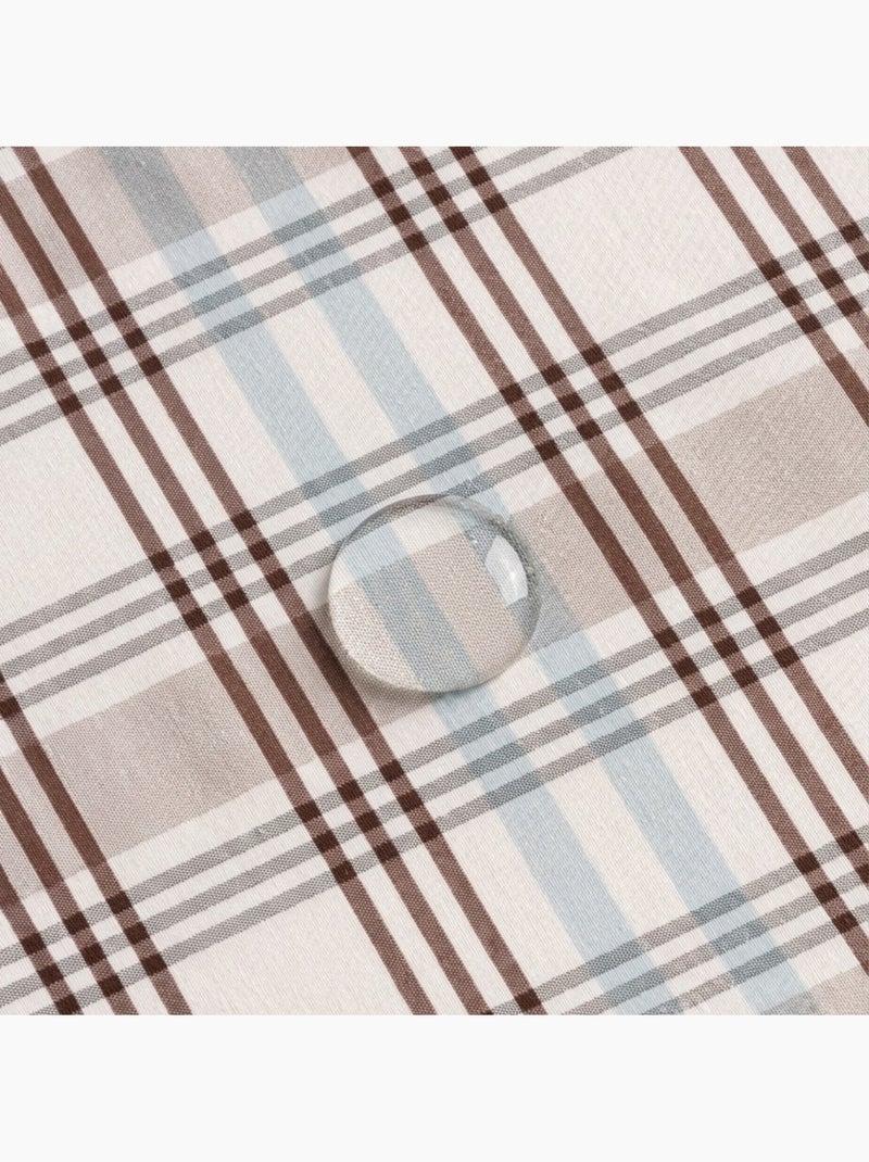 Tovaglia antimacchia con motivo tartan, tatto e caduta naturale - Gamusi. Blu - Kiabi
