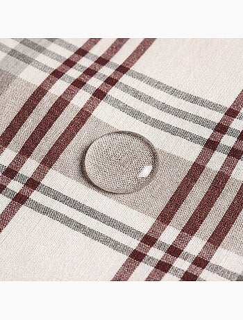 Tovaglia antimacchia con motivo tartan, tatto e caduta naturale - Gamusi.