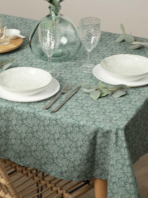 Tovaglia antimacchia con stampe vegetali - Kiabi