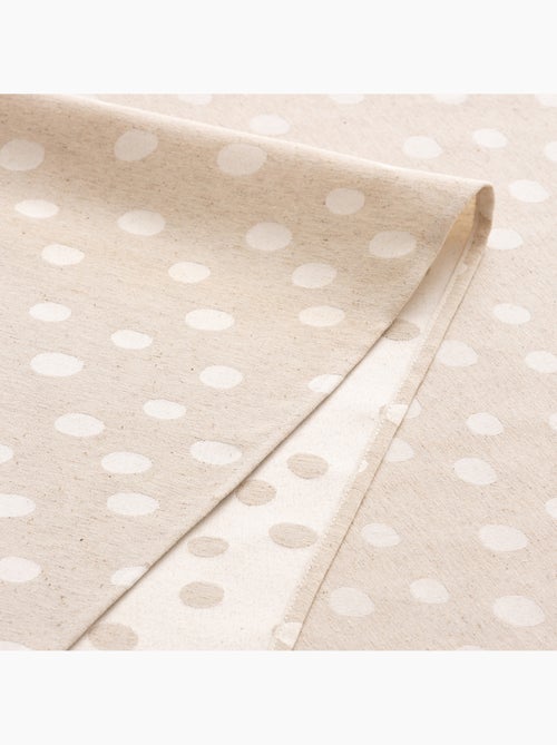 Tovaglia antimacchia con tessuto strutturato, motivo a puntini - Gamusi. - Kiabi
