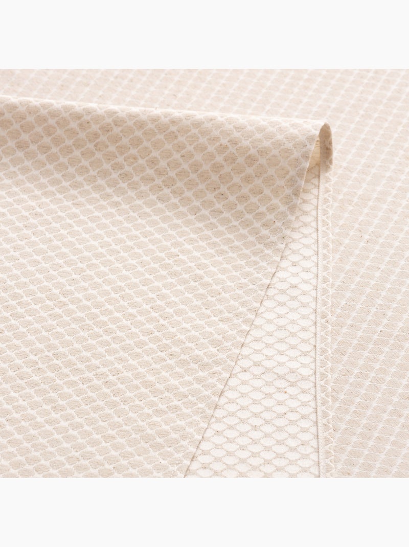 Tovaglia antimacchia con tessuto strutturato, motivo a quadretti a griglia - Gamusi. Lino - Kiabi