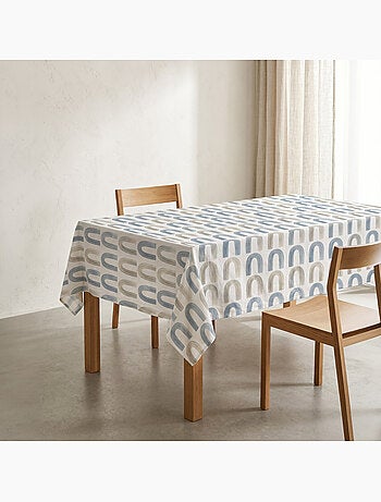 Tovaglia antimacchia stampata in stile mediterraneo, motivo Boho chic - Gamusi