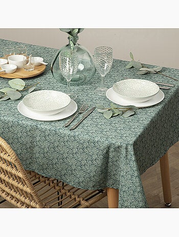 Tovaglia antimacchia thais verde 150x300cm