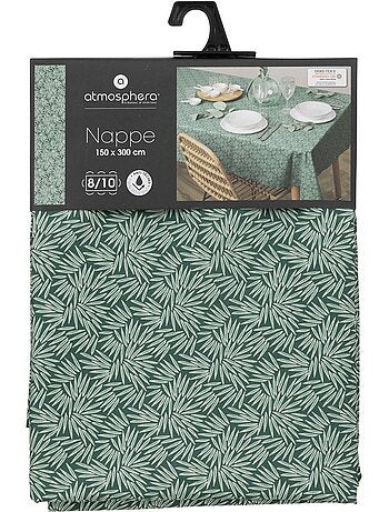 Tovaglia antimacchia thais verde 150x300cm