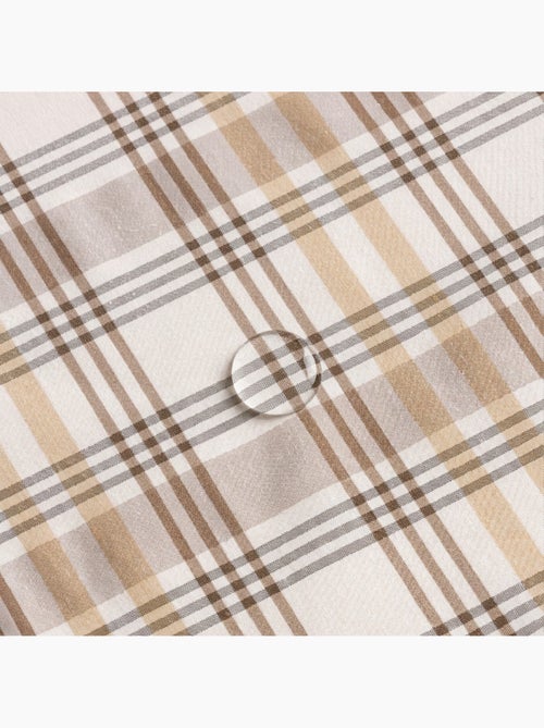 Tovaglia antimacchia tonda con motivo tartan, tatto e caduta naturale - Gamusi. - Kiabi