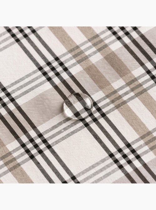Tovaglia antimacchia tonda con motivo tartan, tatto e caduta naturale - Gamusi. - Kiabi