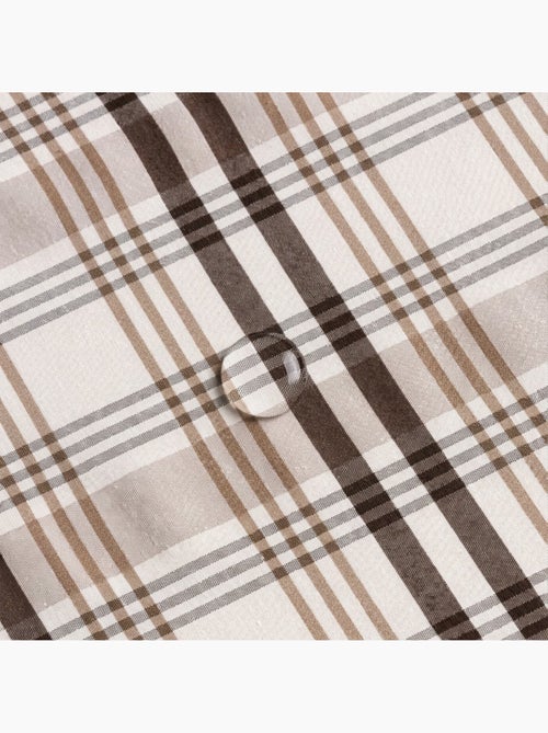 Tovaglia antimacchia tonda con motivo tartan, tatto e caduta naturale - Gamusi. - Kiabi