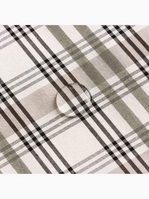 Tovaglia antimacchia tonda con motivo tartan, tatto e caduta naturale - Gamusi. - Kiabi