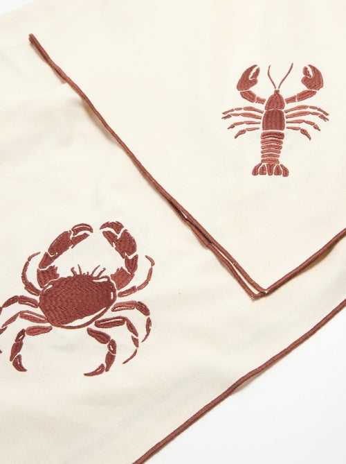 Tovaglia con granchio ricamato - Kiabi