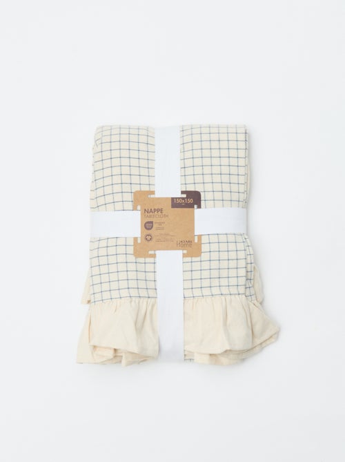 Tovaglia con volant (150 x 150 cm) - Kiabi