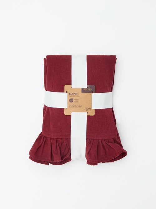 Tovaglia con volant (150 x 150 cm) - Kiabi