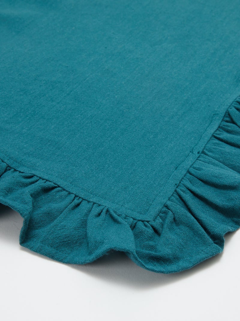 Tovaglia con volant (150 x 250 cm) BLU - Kiabi