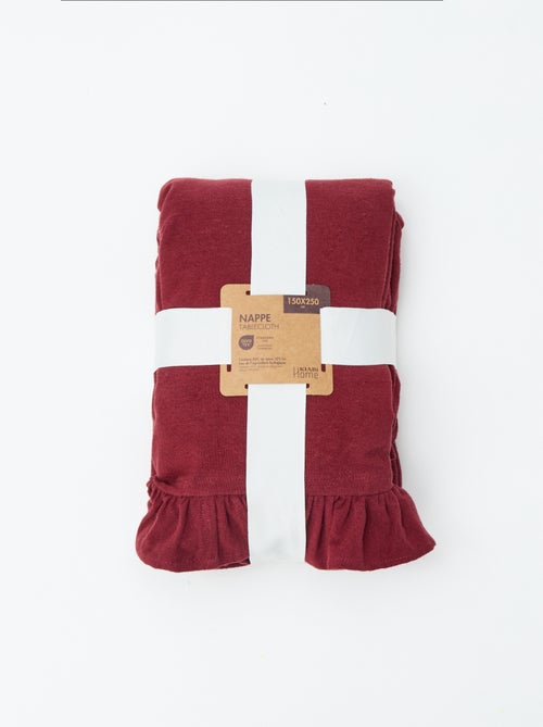 Tovaglia con volant (150 x 250 cm) - Kiabi