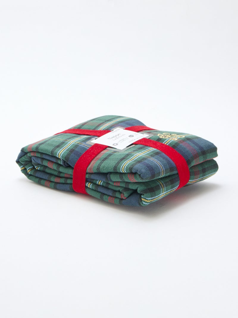 Tovaglia da tavola tartan 'Kiabi & Catherine Painvin' in cotone 150x250 cm Blu - Kiabi