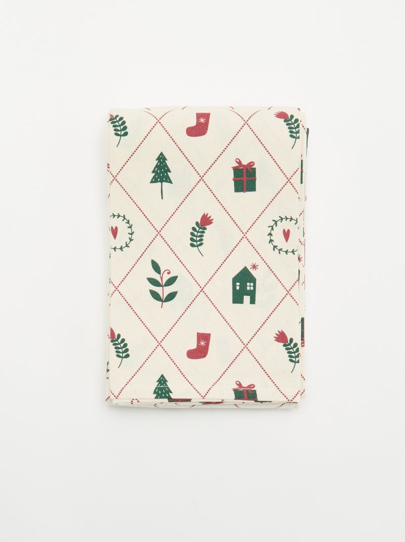 Tovaglia di Natale - KIABI Home Bianco Ecru - Kiabi