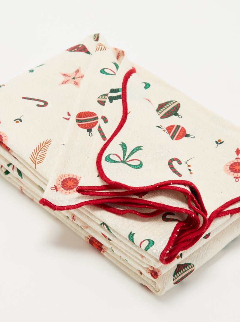 Tovaglia di Natale - KIABI Home Bianco Ecru - Kiabi
