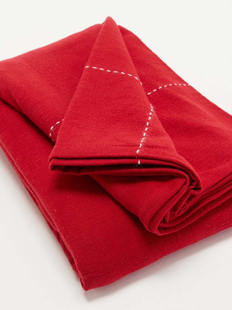 Tovaglia di Natale tinta unita - KIABI Home Rosso - Kiabi
