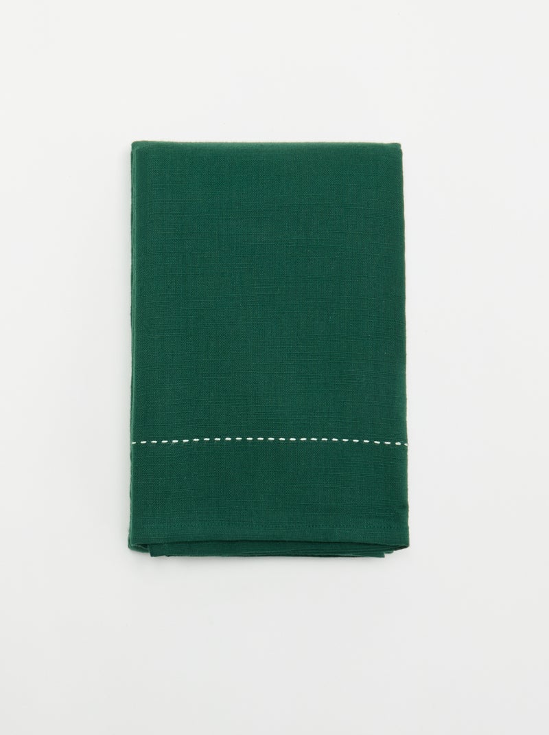 Tovaglia di Natale tinta unita - KIABI Home Verde - Kiabi