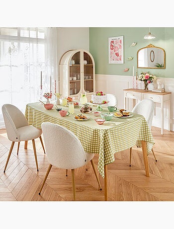 Tovaglia fleur de rose 250x150cm verde chiaro