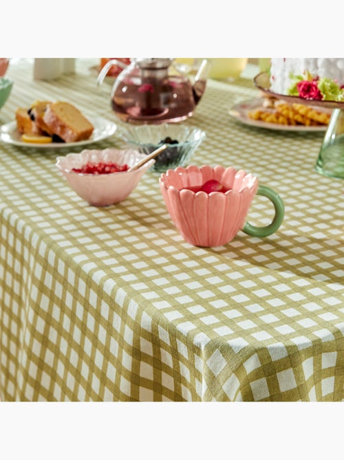 Tovaglia fleur de rose 250x150cm verde chiaro - Kiabi