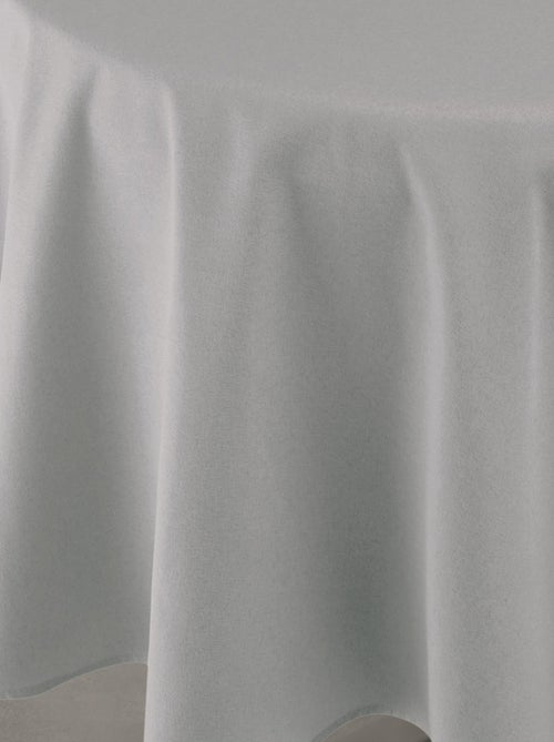 Tovaglia idrorepellente antimacchia effetto lino per tavolo rotondo - Kiabi