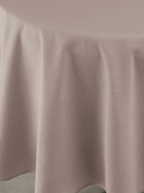 Tovaglia idrorepellente antimacchia effetto lino per tavolo rotondo - Kiabi