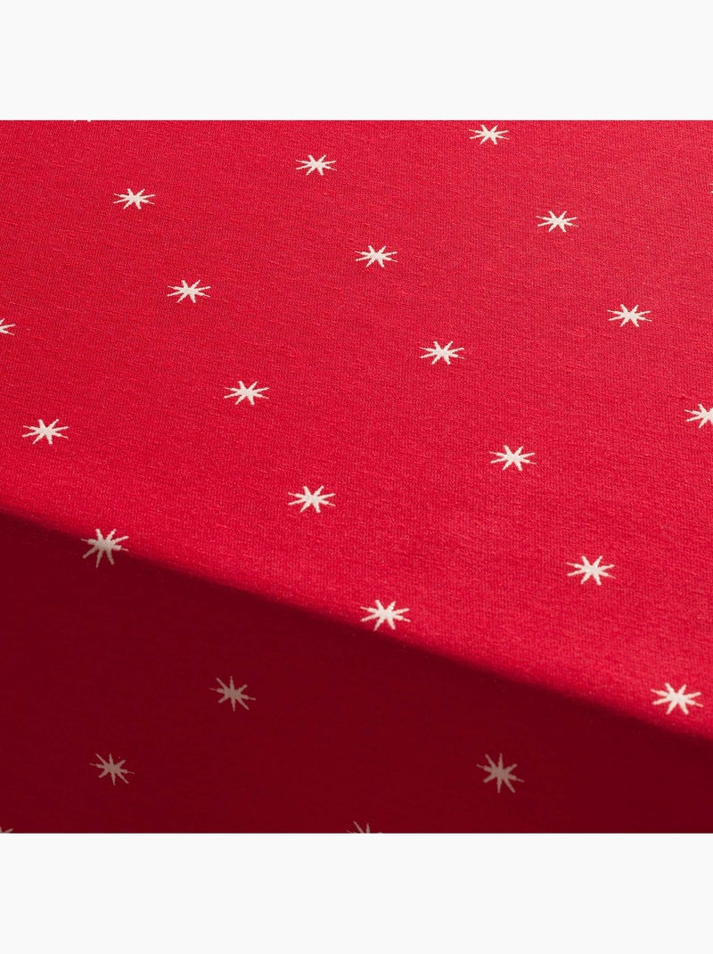 Tovaglia natalizia con filo lurex e stelle ricamate in rilievo - gamusi. Rosso - Kiabi
