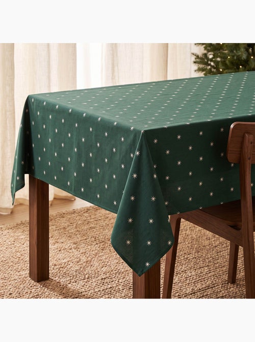 Tovaglia natalizia con filo lurex e stelle ricamate in rilievo - gamusi. - Kiabi Tovaglia natalizia con filo lurex e stelle ricamate in rilievo - gamusi. - Kiabi