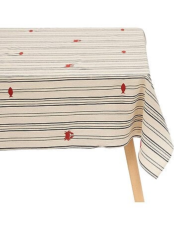 Tovaglia oceania 150x250cm in cotone beige