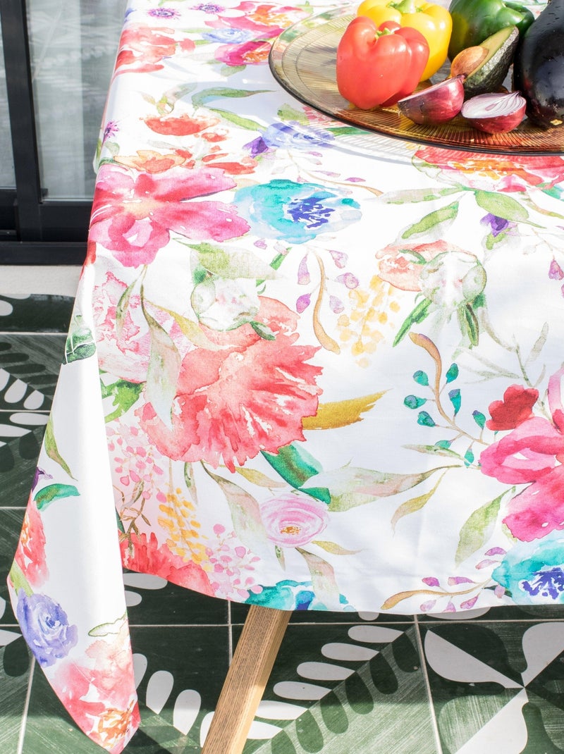 Tovaglia Pink bloom "Happyfriday" Bianco - Kiabi