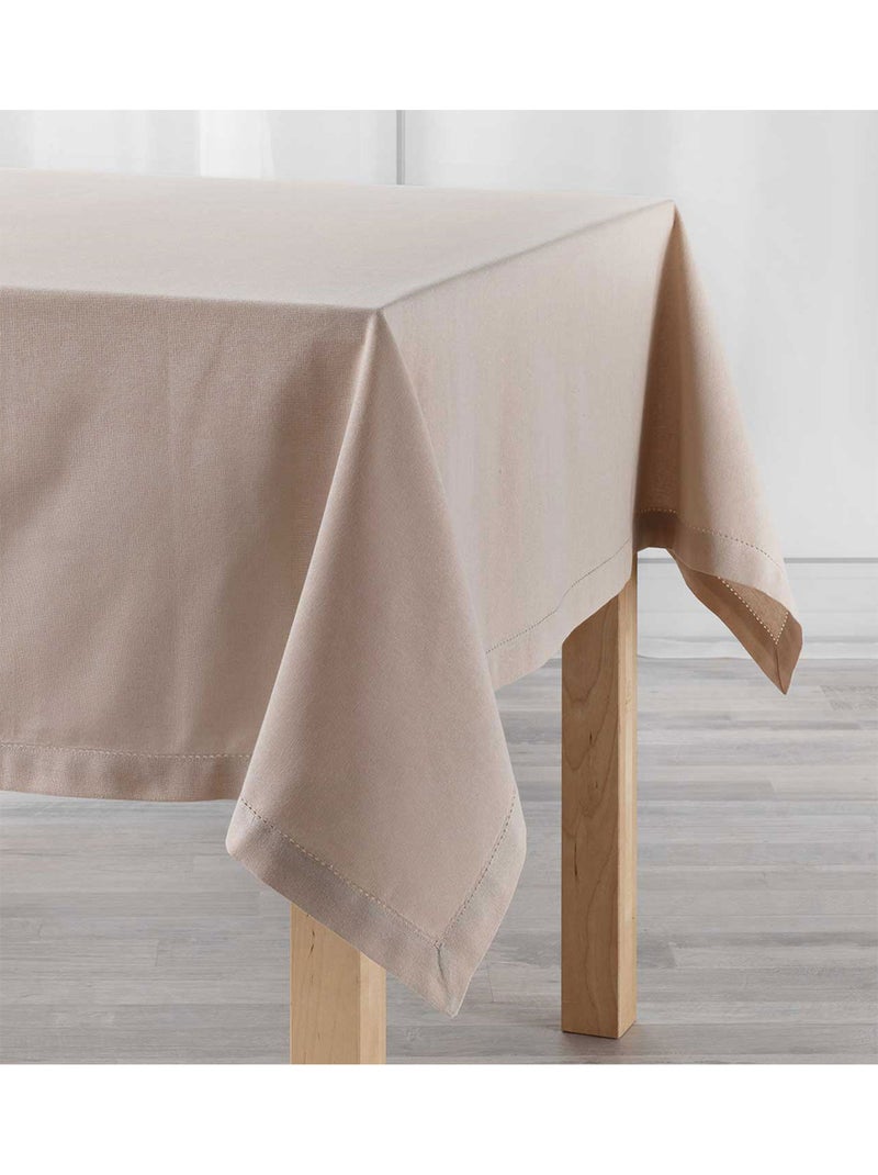 Tovaglia rettangolare in cotone tinta unita Beige - Kiabi