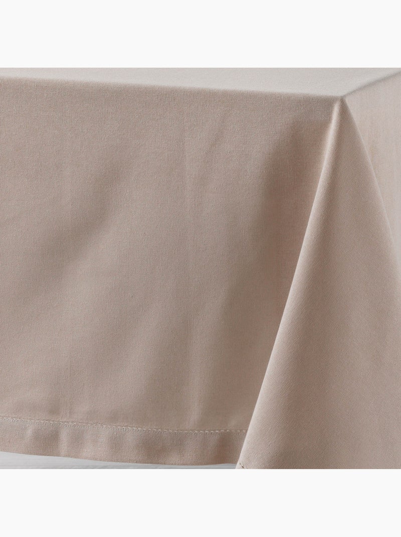 Tovaglia rettangolare in cotone tinta unita Beige - Kiabi