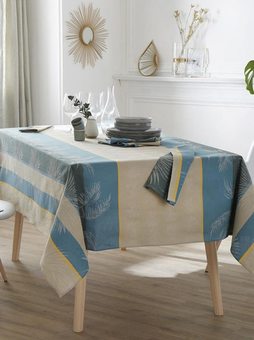 Tovaglia rettangolare in stile tropicale con motivo jacquard rivestito - Kiabi Tovaglia rettangolare in stile tropicale con motivo jacquard rivestito - Kiabi