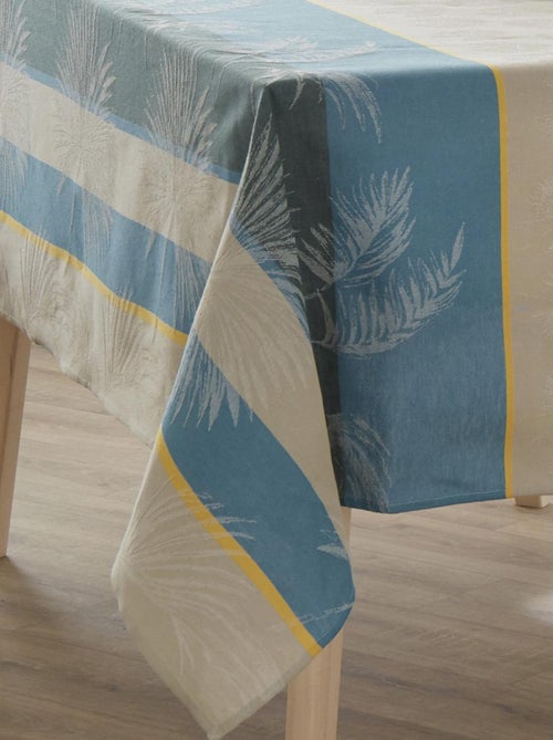 Tovaglia rettangolare in stile tropicale con motivo jacquard rivestito - Kiabi Tovaglia rettangolare in stile tropicale con motivo jacquard rivestito - Kiabi