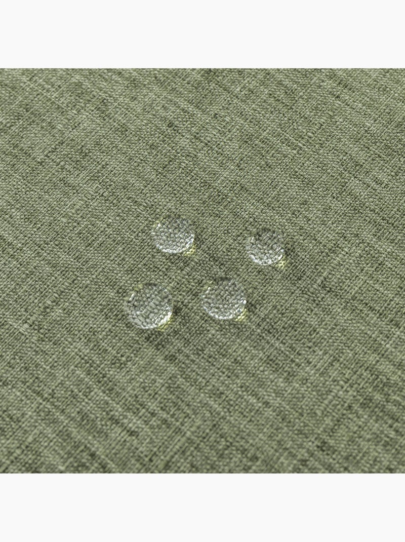 Tovaglia rettangolare, rivestita e antimacchia Verde oliva - Kiabi