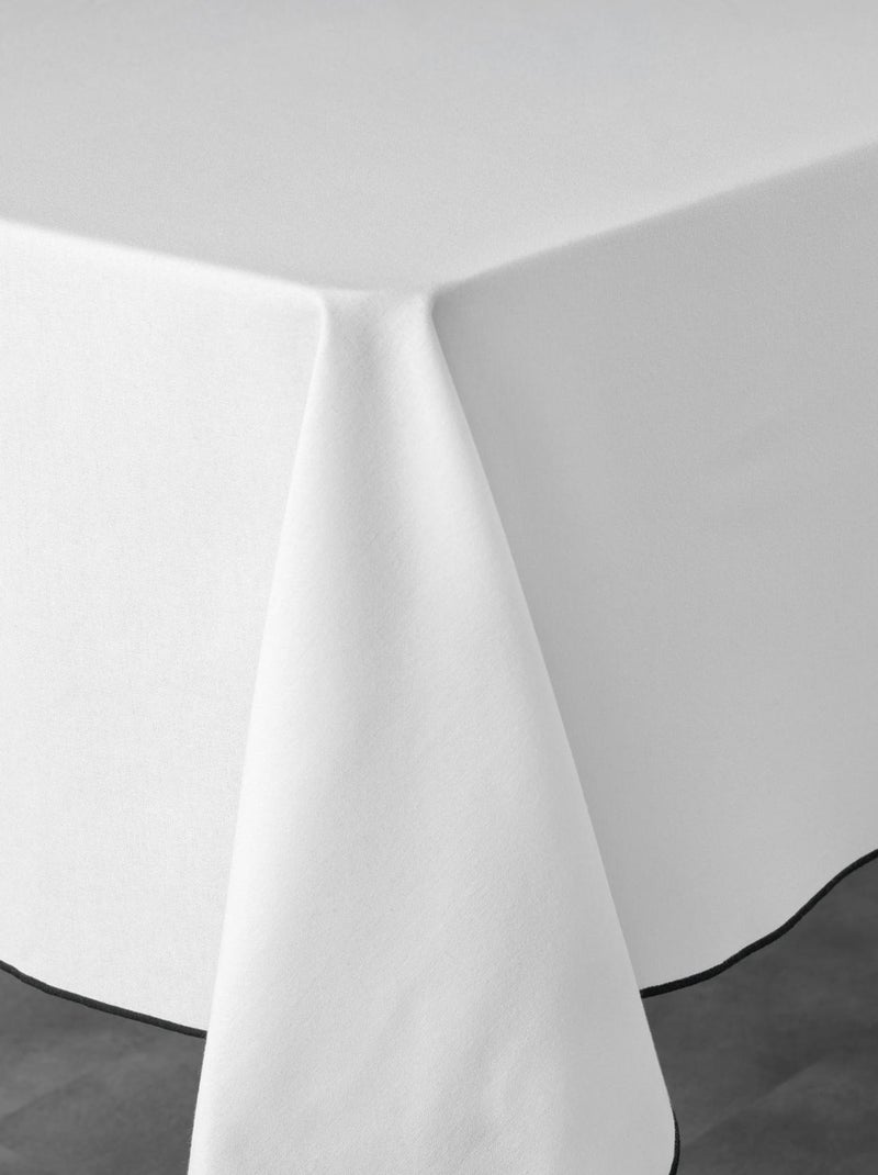 Tovaglia ronzante in cotone riciclato Bianco - Kiabi