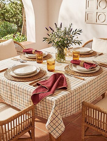 Tovaglia stampata a quadri - 150 x 250 cm - Kiabi Home