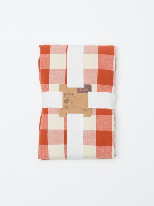 Tovaglia stampata a quadri 150 x 150 cm - Kiabi Home - Kiabi Tovaglia stampata a quadri 150 x 150 cm - Kiabi Home - Kiabi