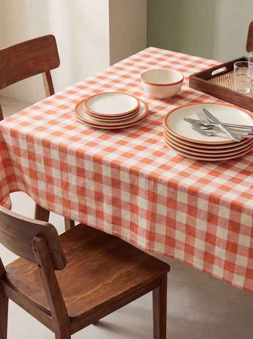 Tovaglia stampata a quadri 150 x 200 cm - Kiabi Home - Kiabi Tovaglia stampata a quadri 150 x 200 cm - Kiabi Home - Kiabi