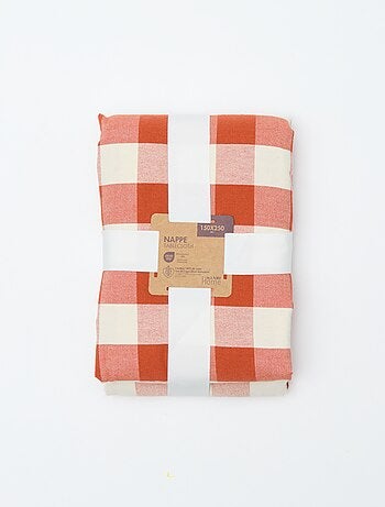 Tovaglia stampata a quadri 150 x 250 cm - Kiabi Home