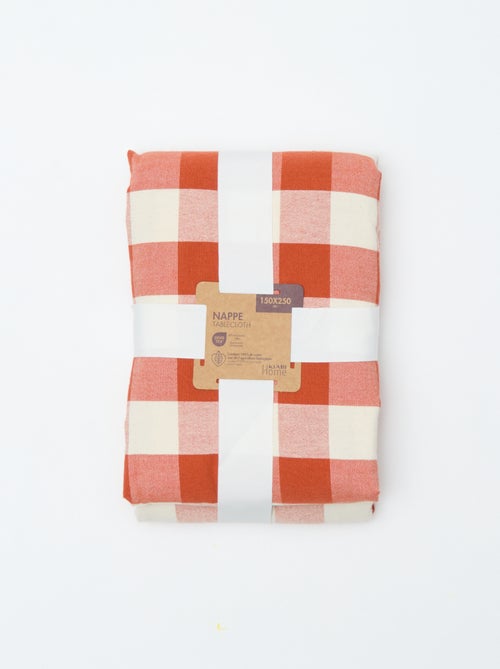 Tovaglia stampata a quadri 150 x 250 cm - Kiabi Home - Kiabi Tovaglia stampata a quadri 150 x 250 cm - Kiabi Home - Kiabi