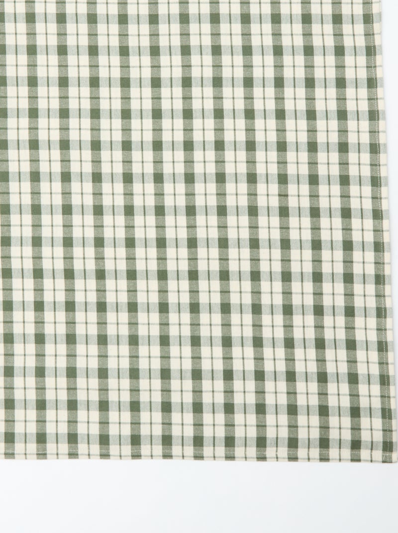 Tovaglia stampata a quadri (150x150 cm) - Kiabi Home Kaki - Kiabi