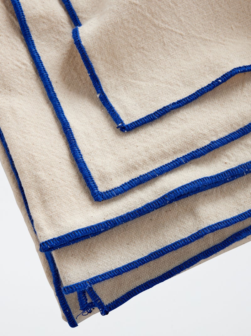 Tovaglia tinta unita in cotone BLU - Kiabi