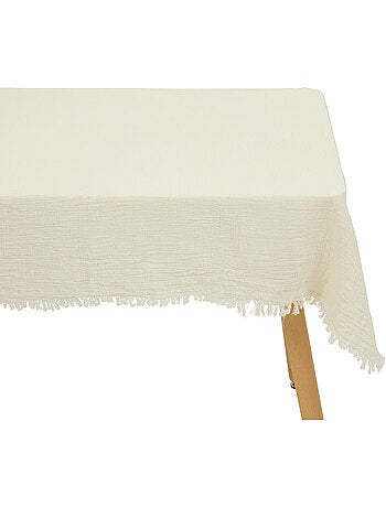 Tovaglia vela 150x250cm bianco caldo in garza di cotone