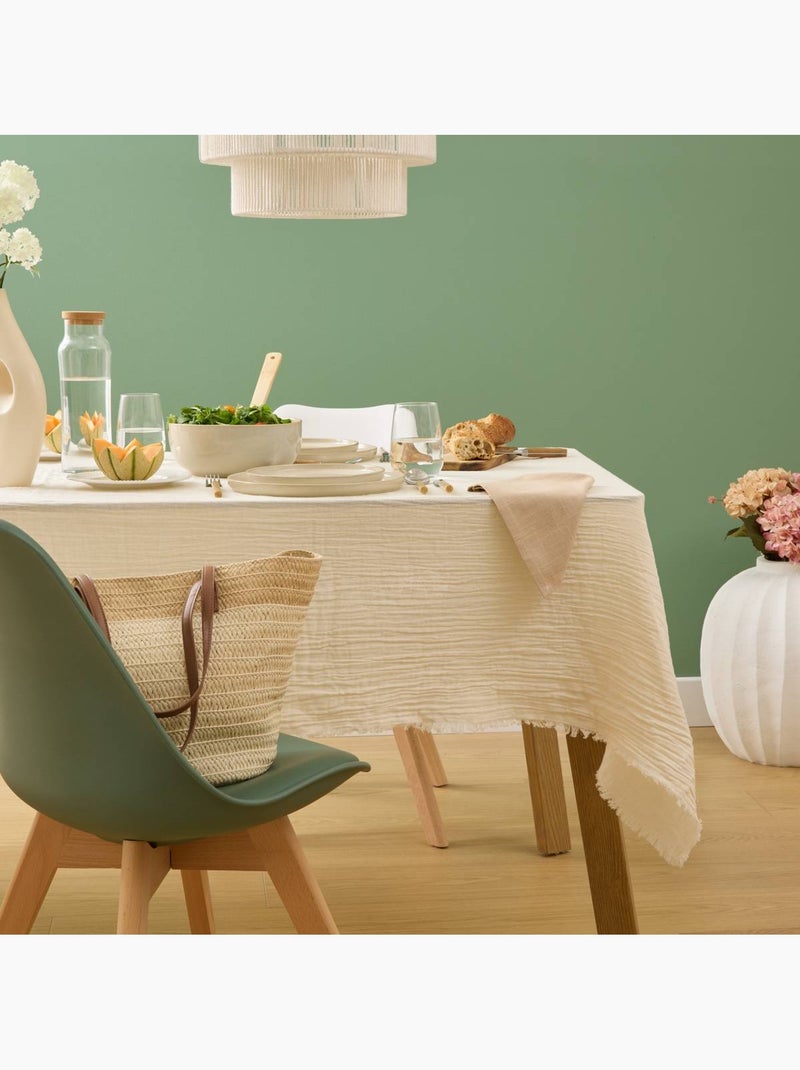 Tovaglia vela 150x250cm bianco caldo in garza di cotone Bianco caldo - Kiabi